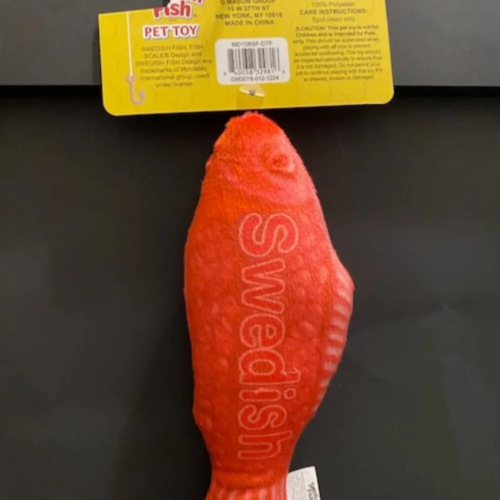 Swedish Fish (RED) Pet Plush Toy 1ct